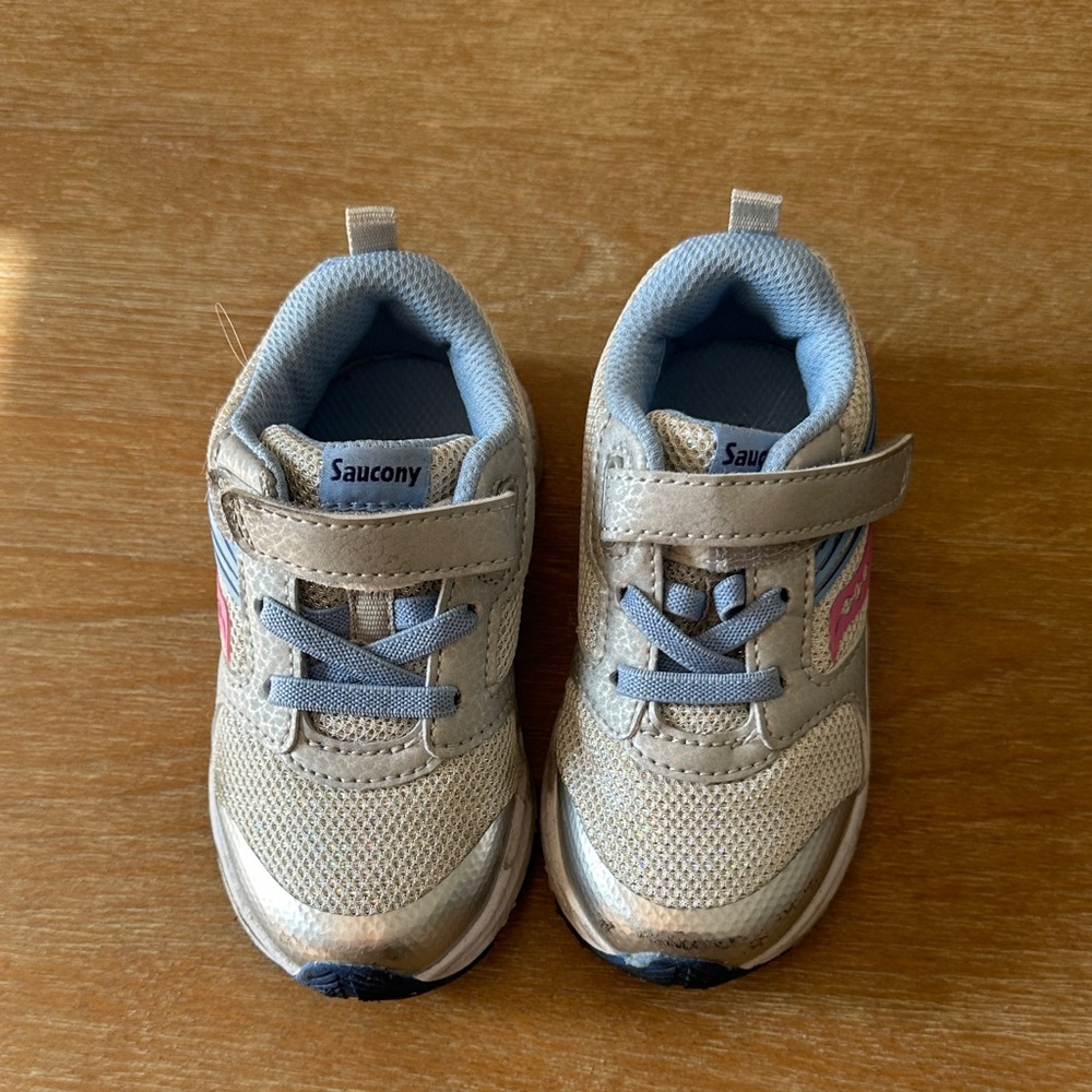 Saucony Kids Sneakers - Tan and Blue